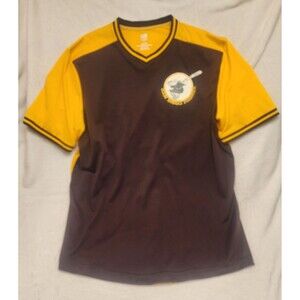 San Diego Padres Jersey "shirt"  Retro MLB Logo Gold Brown Men XL